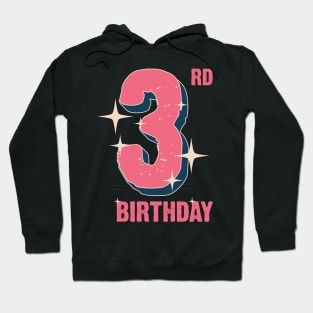 3rd Birthday for girls Hoodie